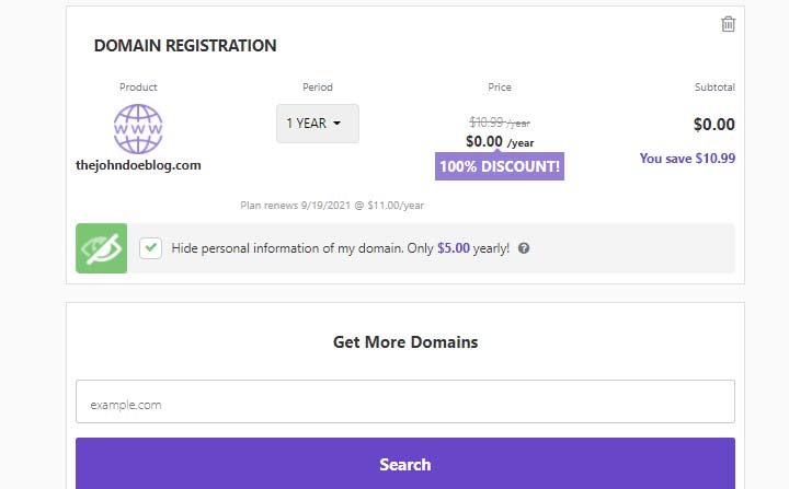 Hostinger Domain Name Registration
