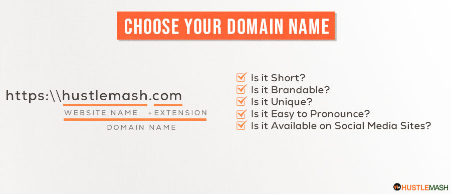 Choose your domain name